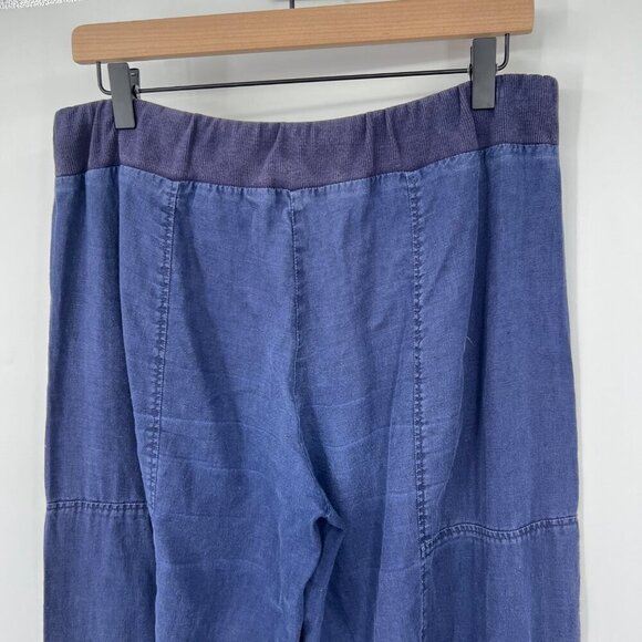 Eileen Fisher Organic cotton drawstring waist Denim Slouchy Ankle Pant Womens Si - Picture 6 of 10